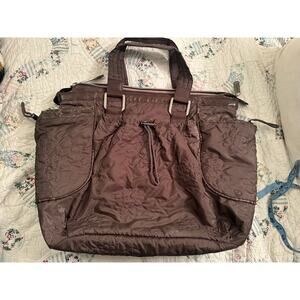 STELLA MCCARTNEY FOR LESPORTSAC LARGE QUILTED TOTE TRAVEL OR DIAPER BAG + POUCH